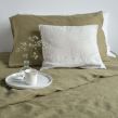 Tissu lin olive vert Welna-Pina