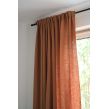 Leinenvorhang Terrakotta Satin