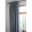 Leinenvorhang Grau Blau Satin