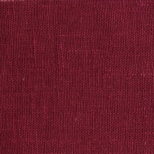 Leinenstoff Lesna Burgundy Meterware 