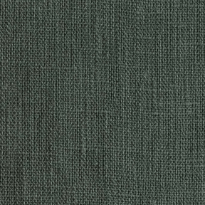 Dark Green Linen Fabric Lesna