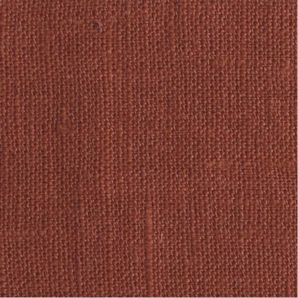 Terracotta Linen Fabric Lesna