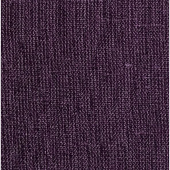 Tissu en lin violet foncé Lesna