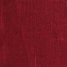 Tissu lin rouge Lesna