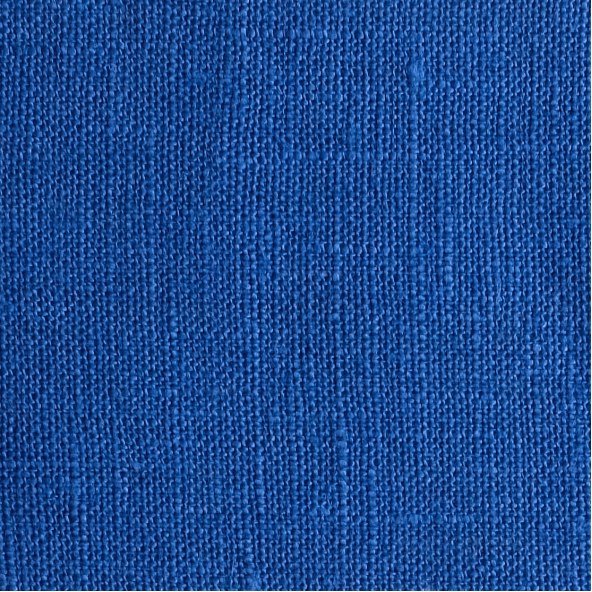 Royal Blue Linen Fabric Lesna