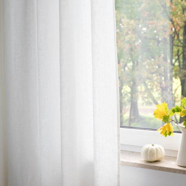Off White Linen Fabric Welna-Pina