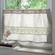 Landhaus Scheibengardinen Leinen Angara Beige