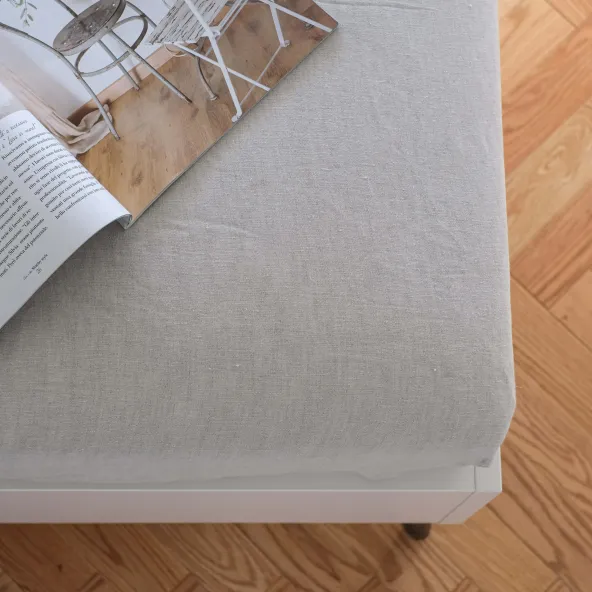 Drap Housse Lin Naturel Pina 