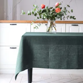 Nappe en Lin Vert Sauge Lesna Sur Mesure 