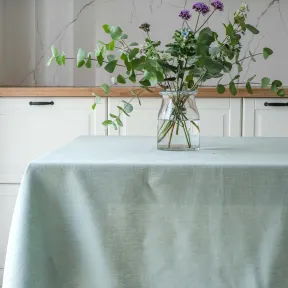 Nappe en Lin Turquoise Lesna Sur Mesure 