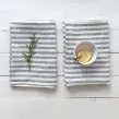 Linen Napkin Striped Blue Malina
