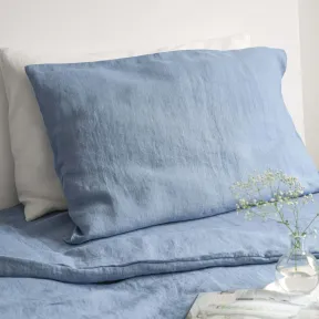 Lavender Blue Linen Pillowcase Welna