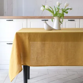Nappe en Lin Jaune Welna Sur Mesure 