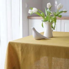 Nappe en Lin Jaune Welna Sur Mesure 