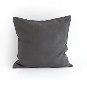 Dark grey Linen Pillowcase Welna